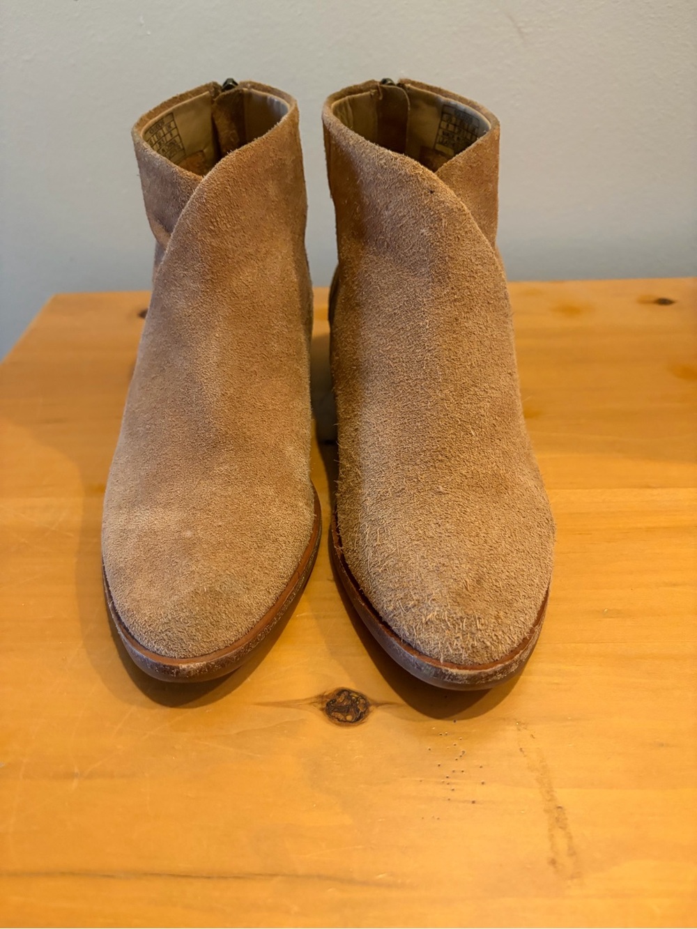 Soludos Venetian Bootie Women's Suede Ankle Boot in Tan - Picture 4 of 9